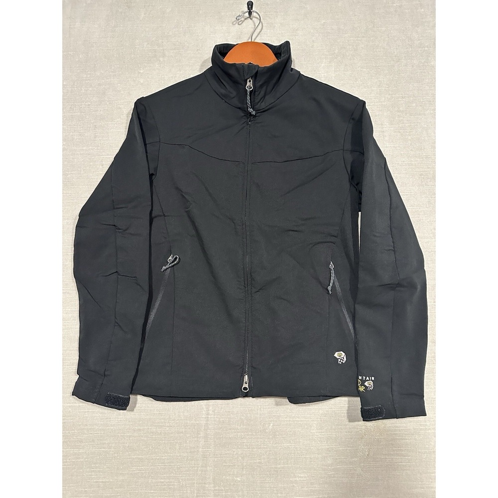 Mountain Hardwear Women's Black Small Full Zip Stretch Softshell Jacket